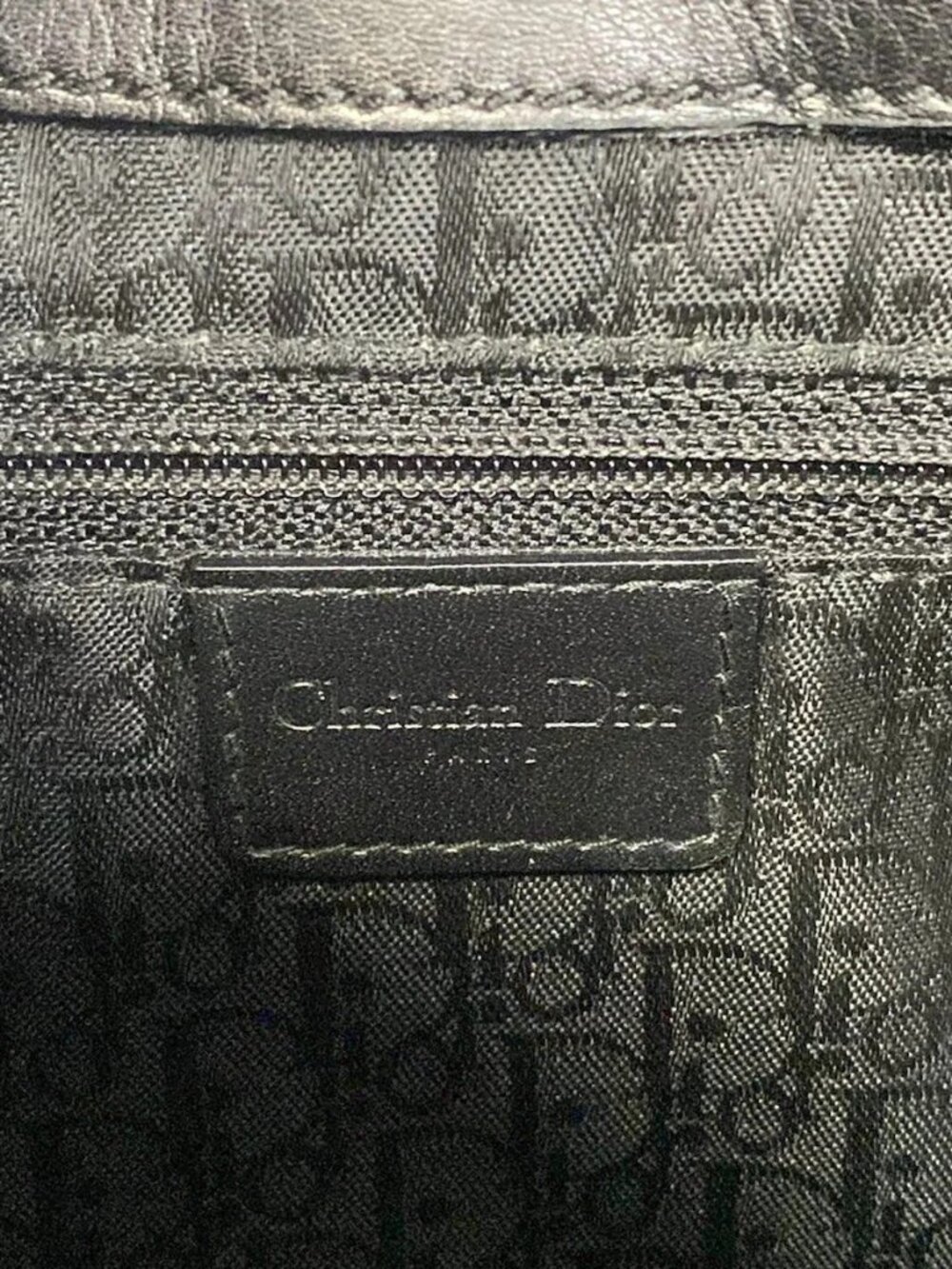 DIOR/ChristianDior Street Chic Black Leather Shoulder Bag - Picture 11 of 15